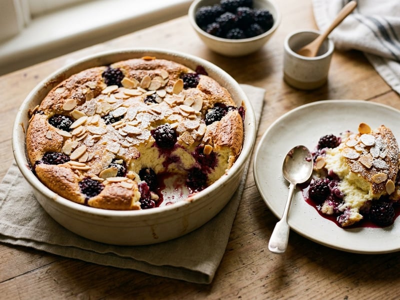 Styrian Blackberry Quark Bake | Juicy & Fluffy