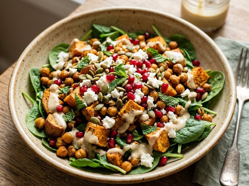 Middle Eastern Sweet Potato Salad | With Creamy Feta