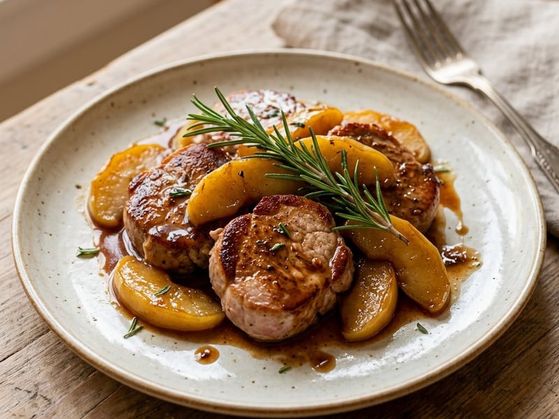 Arista alle Mele | Tender Pork Medallions with Apple