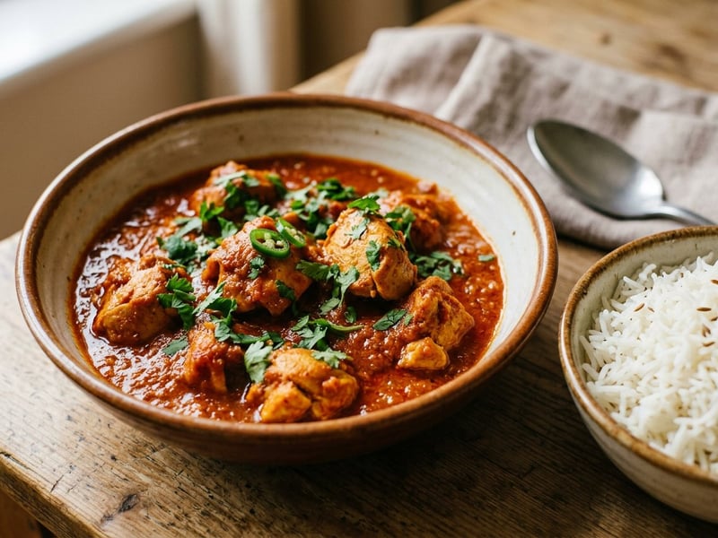 Indian Chicken Vindaloo | Fiery & Spicy 25-Minute Skillet