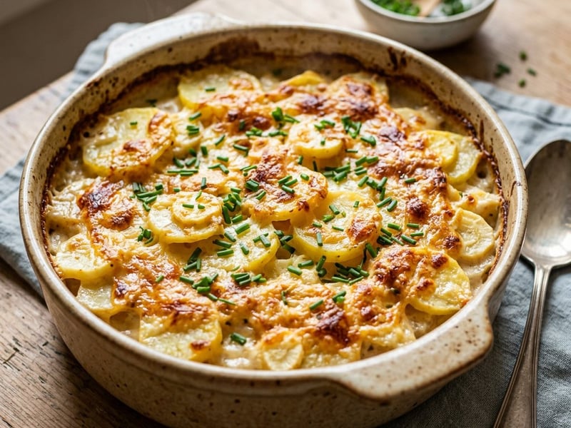 Waldviertel Potato and Parsnip Casserole | Savory with Mountain Cheese