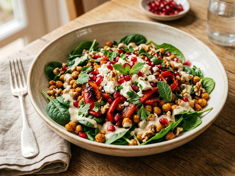 Middle Eastern Pointed Pepper Salad with Feta | Savory Oven Delight