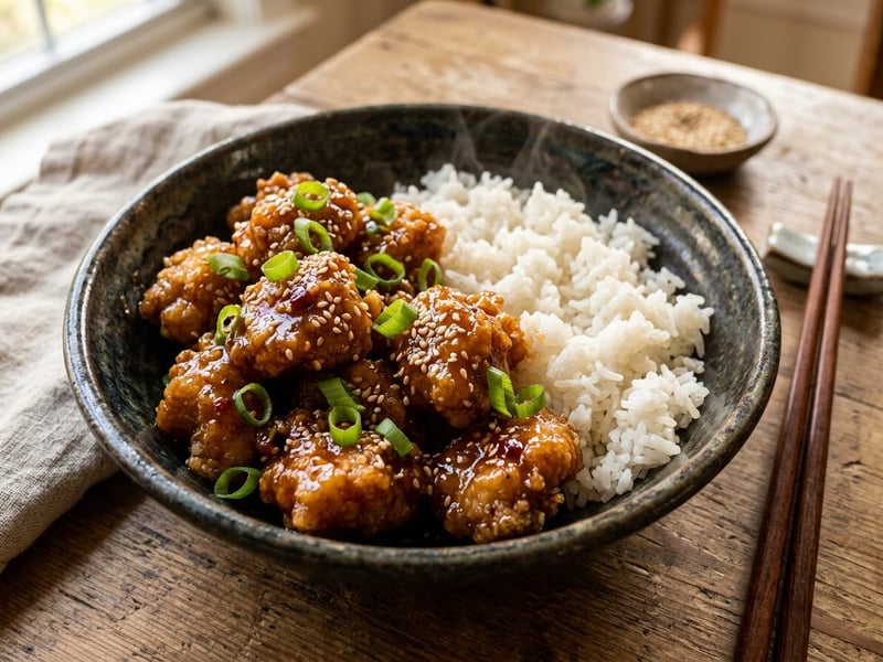 General Tso Hendl aus dem Wok | Knusprig in 20 Minuten