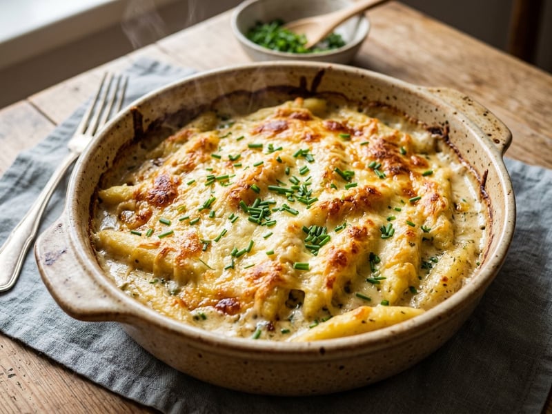 Baked Waldviertel Potato Noodles | With Savoury Mountain Cheese