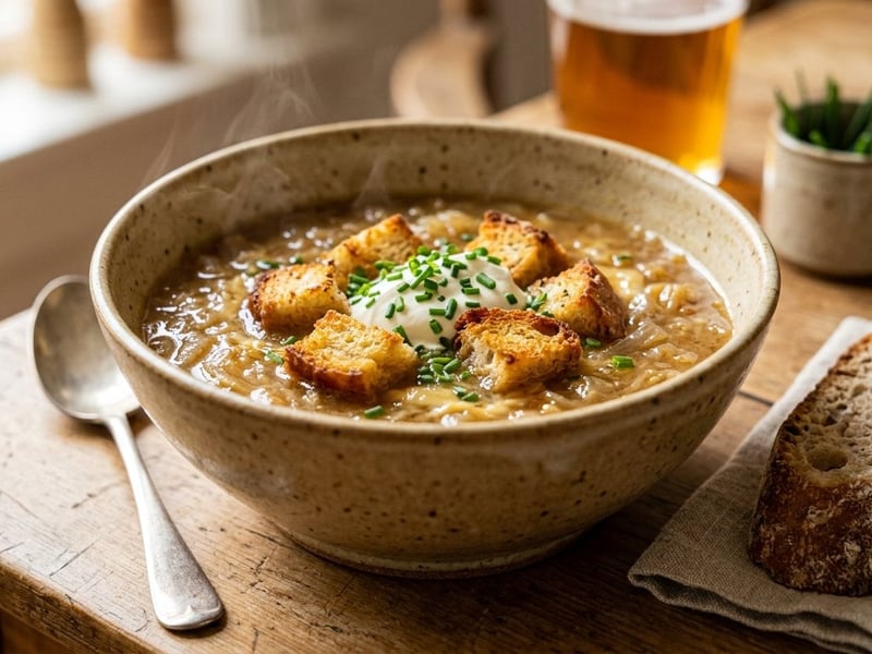 Elsässer Zwiebel-Biersuppe | Würzig & Herzhaft