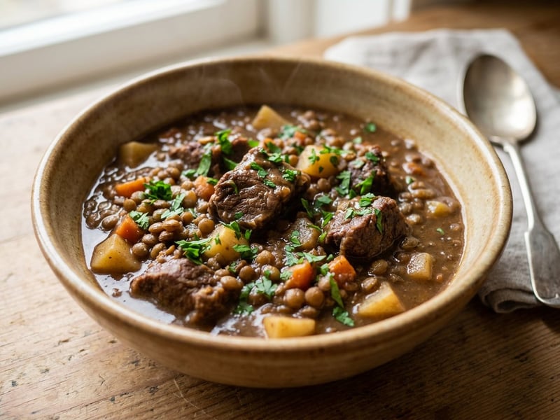 Waldviertel Mountain Lentil and Beef Stew | Hearty & Warming