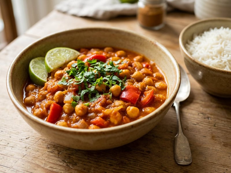 Indisches Kichererbsen-Paprika-Curry | Chana Shimla Mirch