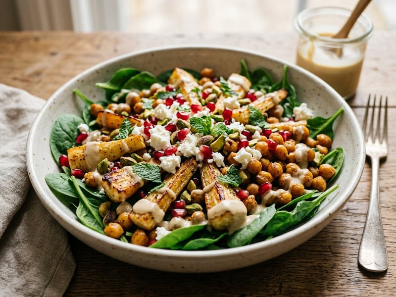 Orientalischer Pastinakensalat mit Feta | Würziger Genuss