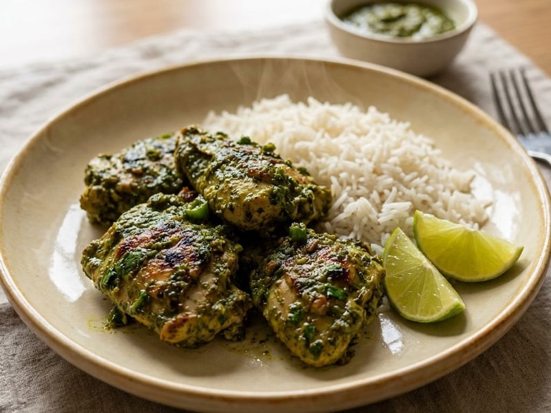 Goanisches Chicken Cafreal | Würzige Hendlpfanne in 25 Min