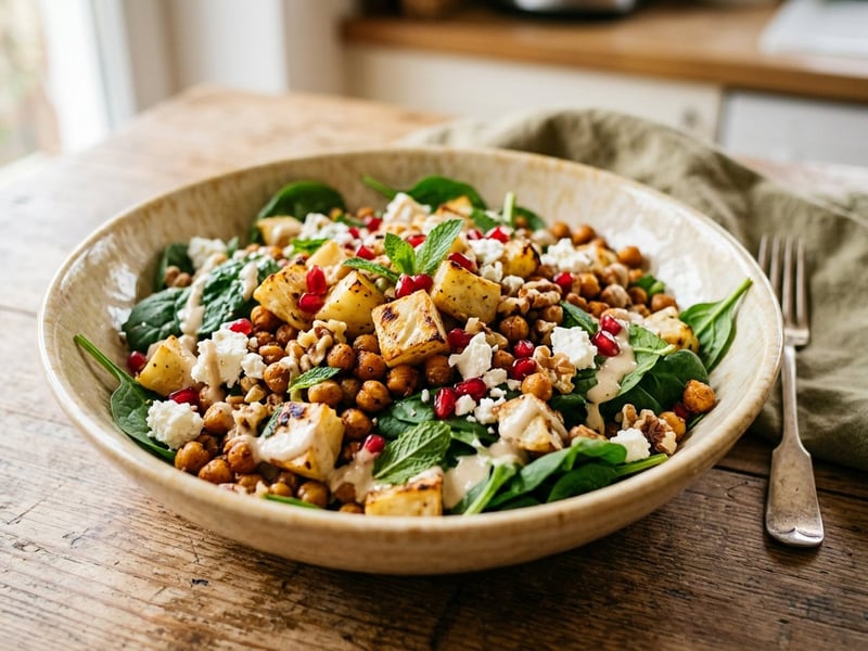 Orientalischer Ofen-Selleriesalat mit Feta | Würziger Herbstgenuss