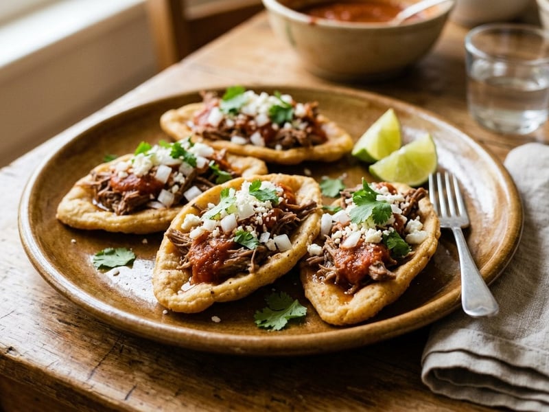 Mexican Chalupas with Beef | Street Food Hit