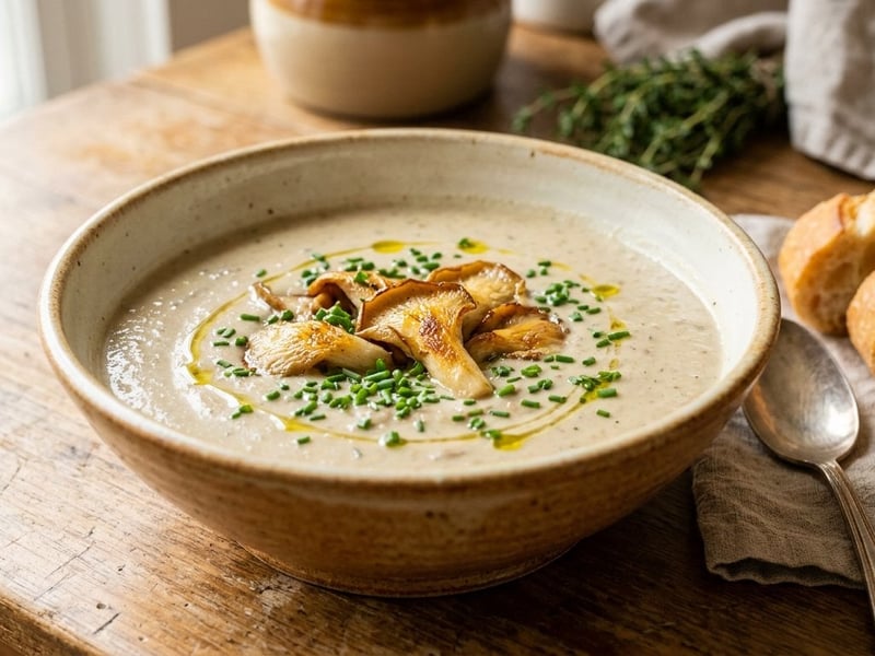 Französische Austernpilz-Crèmesuppe | Samtig & Waldfein