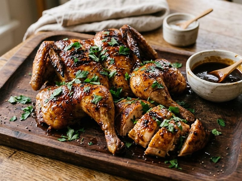 Grilled BBQ Guinea Fowl | Tender & smoky glazed
