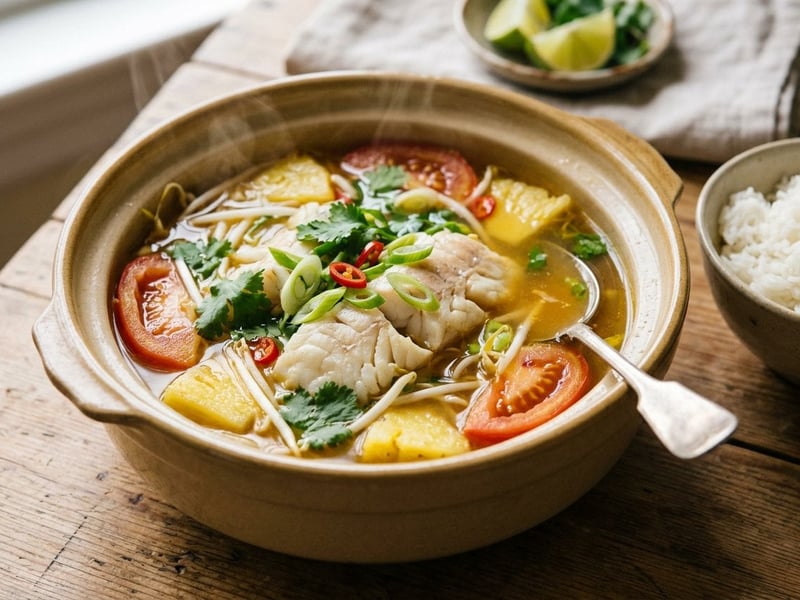 Canh Chua Cá | Vietnamese Fish Stew with Tamarind