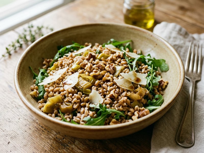 Toskanischer Farro-Salat | Mit geschmortem Lauch & Pecorino