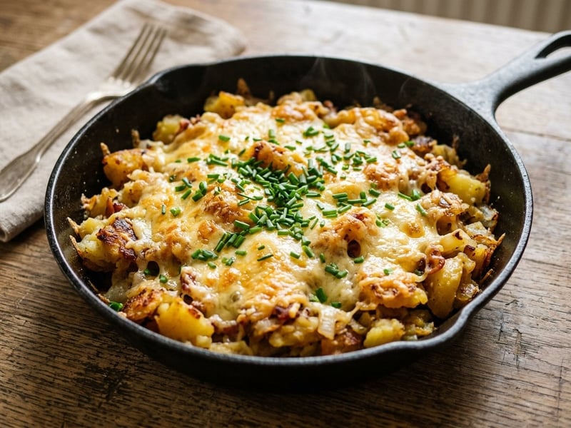 Baked Potato Schmarrn | Crispy from the Oven