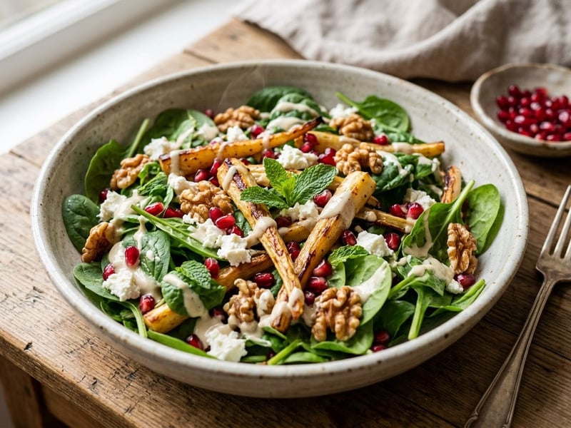 Orientalischer Pastinakensalat mit Feta | Fein-nussig geröstet
