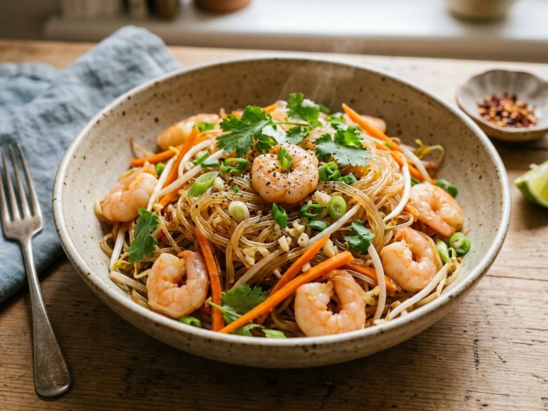 Miến Xào Tôm | Wok Glass Noodles with Prawns