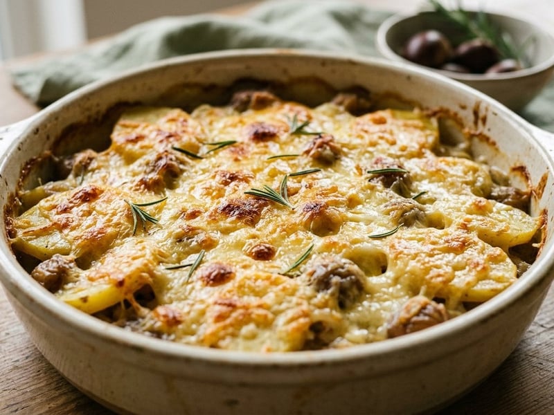 Styrian Potato and Chestnut Casserole | Savoury with Mountain Cheese