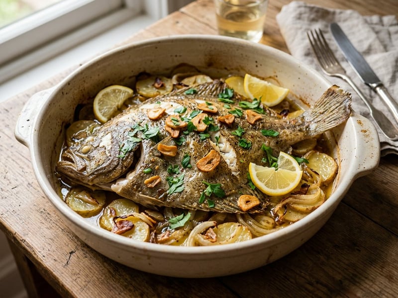 Rodaballo al Horno | Spanish Oven-Baked Turbot