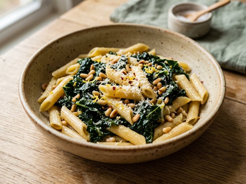 Penne with Tuscan Cavolo Nero | Hearty & Aromatic