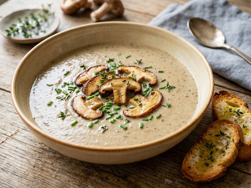 Französische Shiitake-Velouté | Samtig & Waldaromatisch