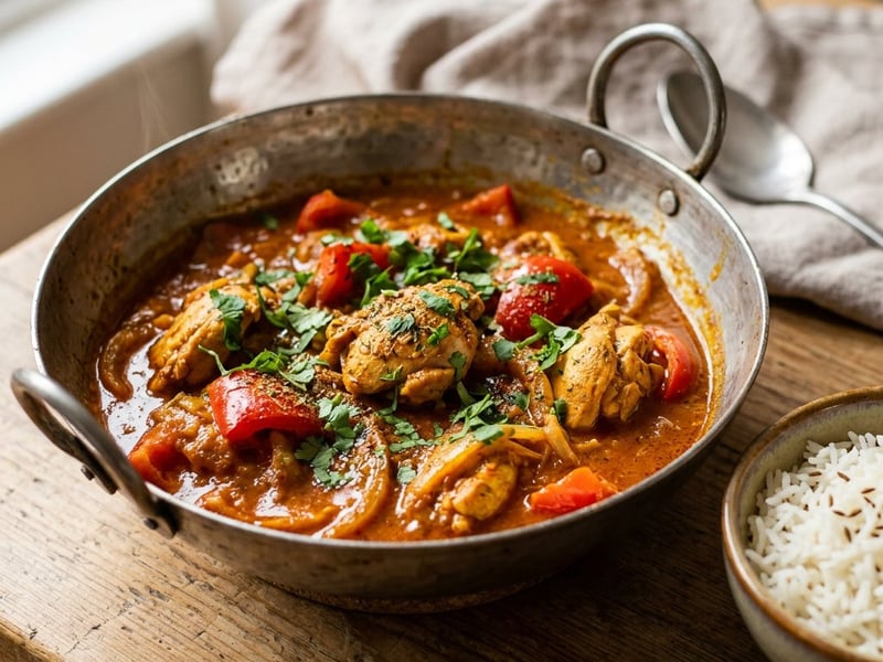 Indisches Chicken Balti | Schnelle Würzpfanne in 20 Minuten