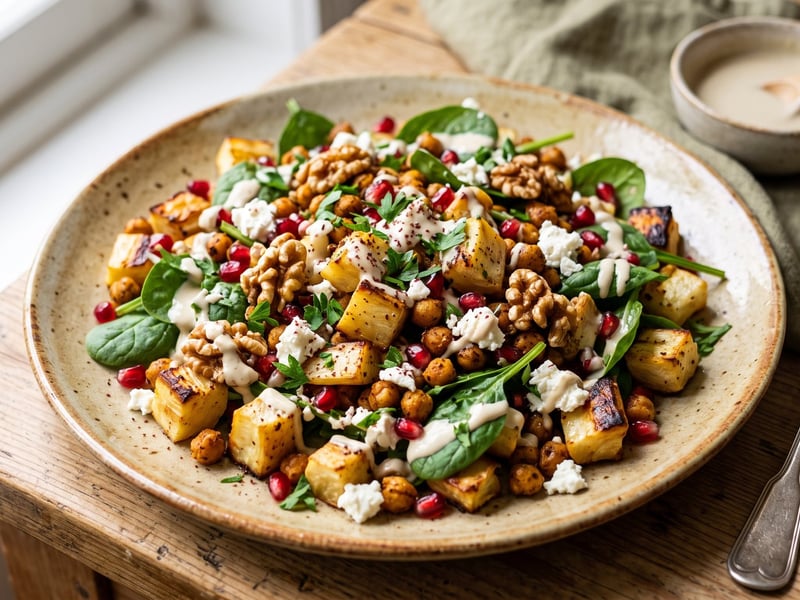 Middle Eastern Parsnip Salad with Feta | Crispy & Fine