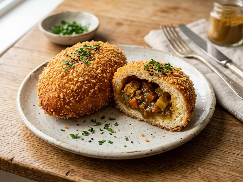 Japanese Chicken Kare Pan | Crispy Street Food Curry Bread