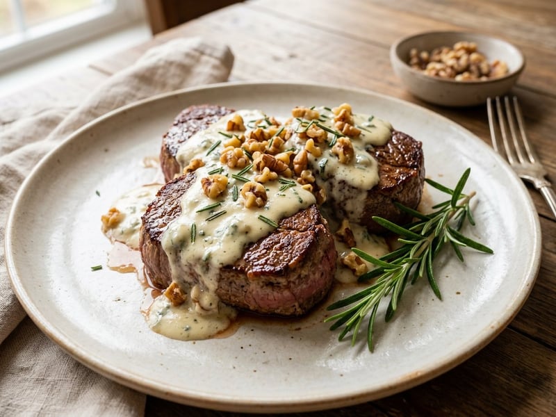 Filetto al Gorgonzola | Italienische Rindsmedaillons in Gorgonzolasauce
