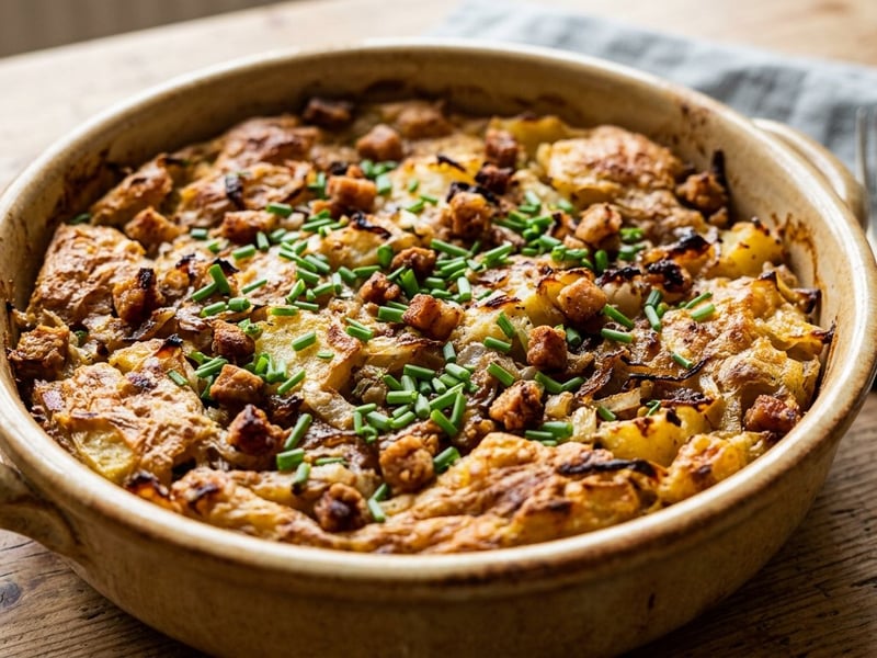 Carinthian Potato and Crackling Sterz from the Oven