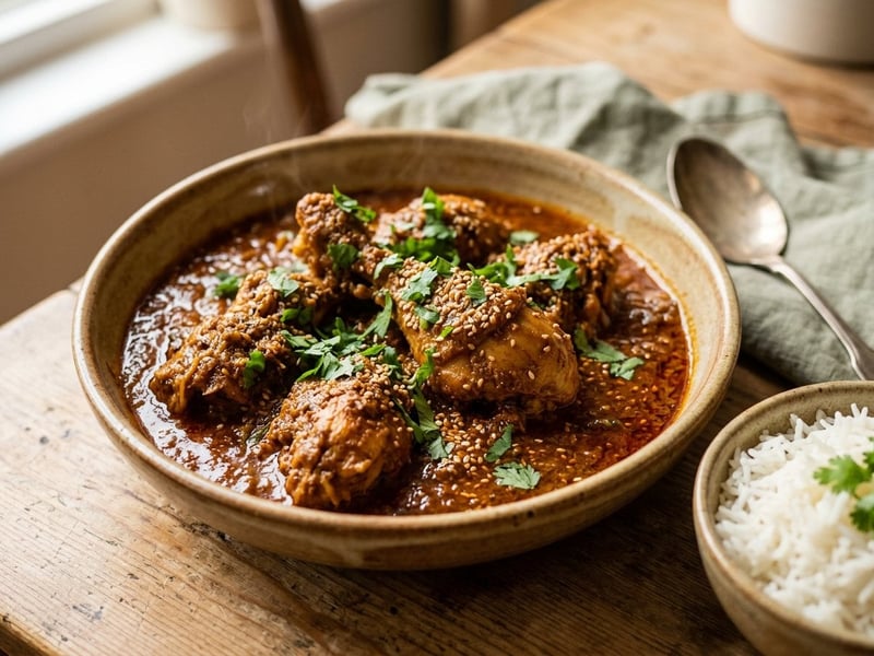 Chicken Kolhapuri | Würziges Hendl-Curry in 25 Min.