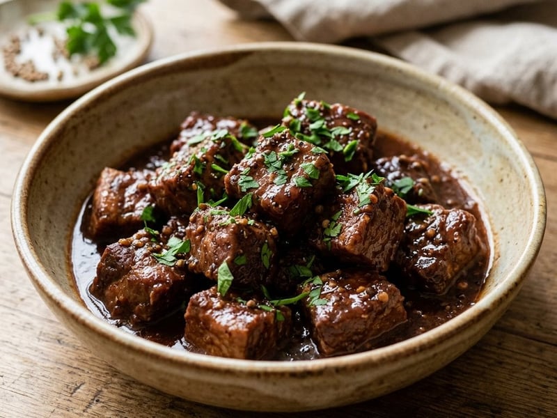 Greek Pork Afelia | In Red Wine & Coriander