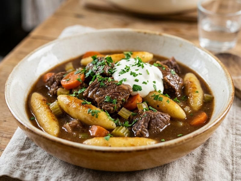 Waldviertel Beef and Schupfnudel Stew | Hearty & Warming