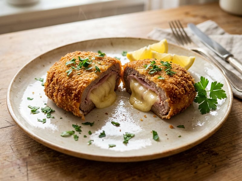 Faschiertes Cordon bleu | Außen knusprig & innen saftig