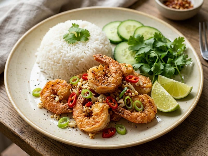 Tôm Rang Muối | Vietnamesische Salz-Pfeffer-Garnelen