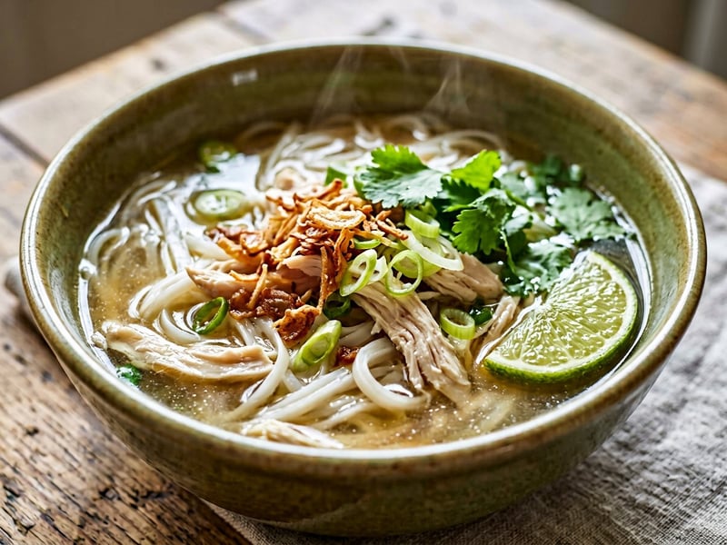 Khao Piak Gai | Laotian Chicken Noodle Soup