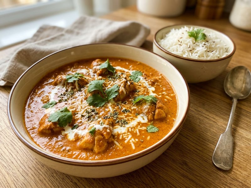 Indisches Chicken Lababdar | Cremig mit Paneer in 25 Min