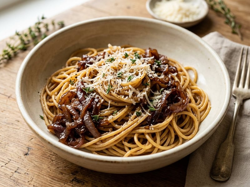 Spaghetti alla Cipolla | With Balsamic & Thyme
