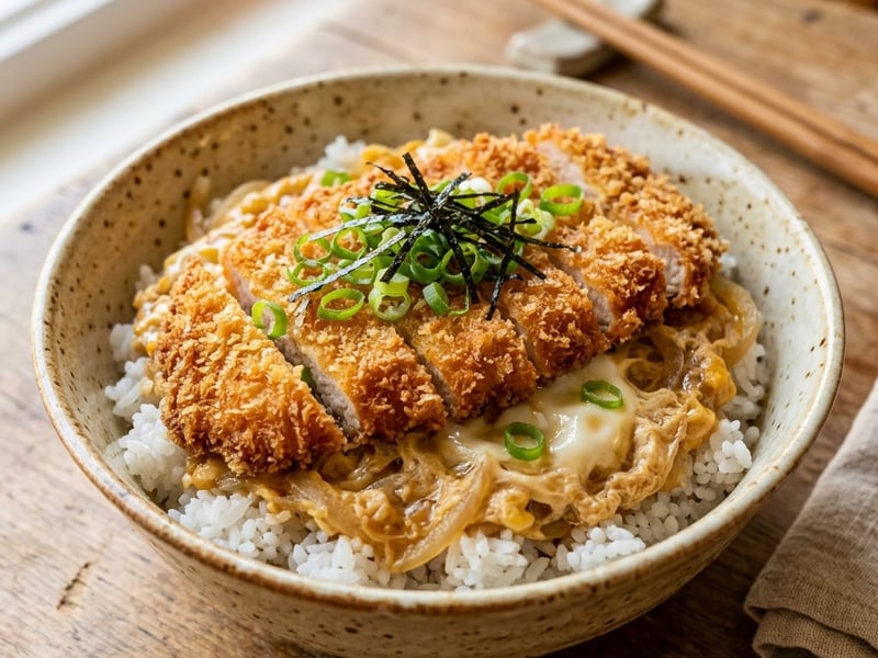 Japanisches Tori Katsudon | Knusprige Hendl-Bowl mit Ei