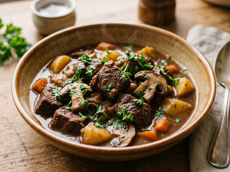 Aussee Porcini Beef Stew | Hearty & Aromatic