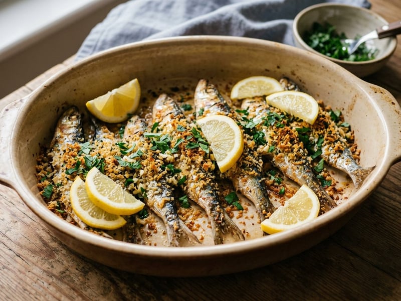 Sardinas al Horno | Knusprig überbackene Sardinen