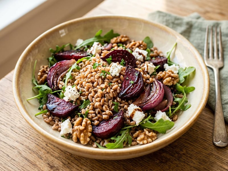 Toskanischer Farro-Salat | Mit Backrohr-Roter-Rübe