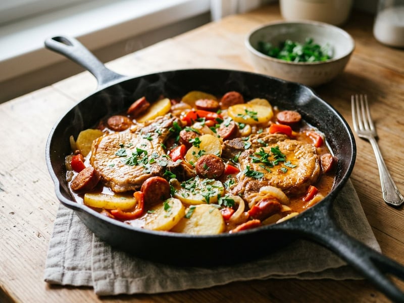 Croatian Kotlovina | Juicy Skillet Pork Chops