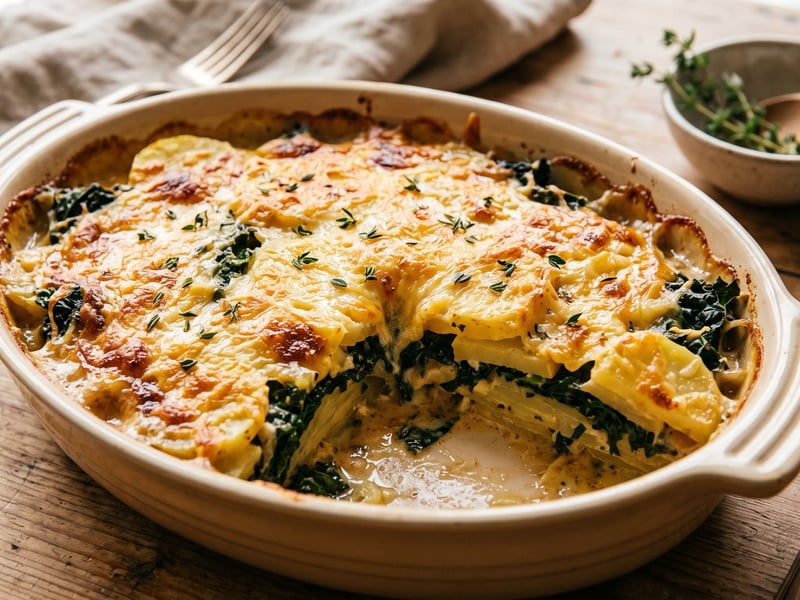 Cavolo Nero and Potato Casserole | Hearty Gratin