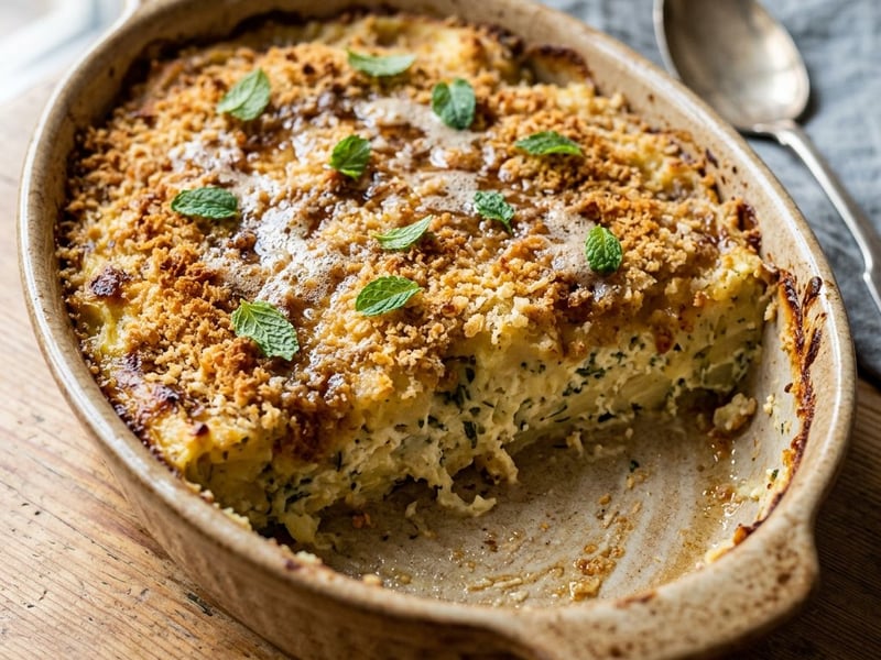 Carinthian Kasnudel Casserole | With Curd Cheese & Brown Butter