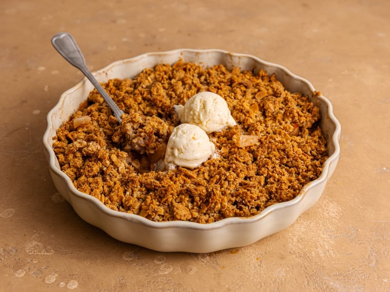 Birnen-Crumble