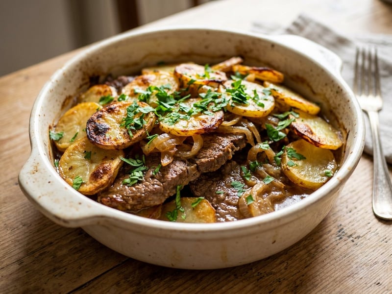 Old Viennese Oven Roast Beef | Crispy & juicy with potatoes