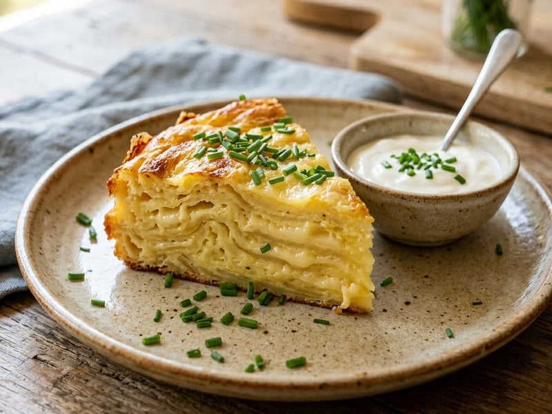 Savory Potato Baumkuchen | With Tangy Mountain Cheese