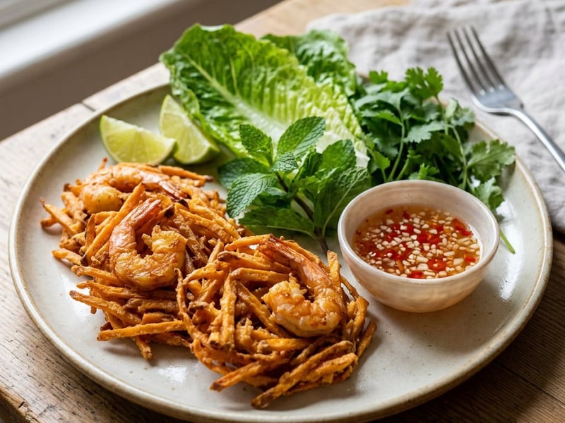 Bánh Tôm Hồ Tây | Knusprige vietnamesische Süßkartoffel-Garnelen-Laibchen